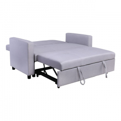 IMOLA Καναπές - Κρεβάτι Σαλονιού - Καθιστικού, 2Θέσιος Ύφασμα Ανοιχτό Γκρι  154x100x93(Κρεβ130x190x44)cm