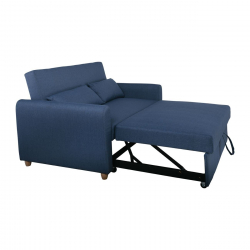 MOTTO Καναπές - Κρεβάτι Σαλονιού - Καθιστικού, Ύφασμα Μπλε  140x86x86 / Κρεβ.118x189x45cm