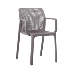 DORIAN Πολυθρόνα Κήπου Βεράντας PP-UV Sand Beige  54x55x83cm