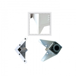 Ποδαράκια - Ρεγουλατόροι Μέταλλο Βαφή Γκρι  H.10cm