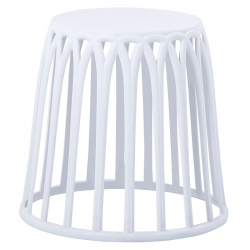 SABA Σκαμπό, Στοιβαζόμενο, PP-UV Άσπρο  Φ46cm H.44cm ( Kάθισμα Φ33cm)