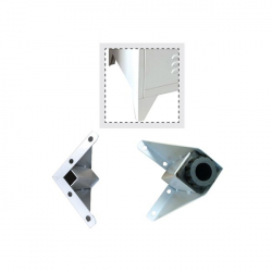 Ποδαράκια - Ρεγουλατόροι Μέταλλο Βαφή Άσπρα  H.10cm