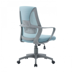 BF2960 Πολυθρόνα Γραφείου Mesh Γκρι - Μπλε  60x59x93/101cm
