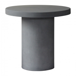 CONCRETE Cylinder τραπέζι Cement Grey  Φ80cm H.75cm
