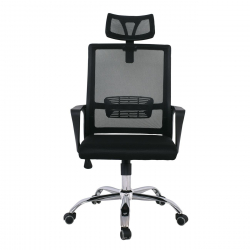 BF2030 Πολυθρόνα Γραφείου Διευθυντή Mesh Μαύρο  58x67x110/118cm