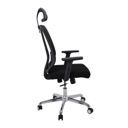 BF9500 Πολυθρόνα Γραφείου Διευθυντή Mesh Μαύρο, Μπράτσα up-down  68x72x115/123cm