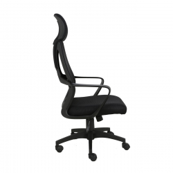 BF2950 Πολυθρόνα Γραφείου Διευθυντή, Mesh Μαύρο  62x62x113/121cm