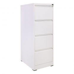 ΦΟΡΙΑΜΟΣ Αρχειοθέτησης Γραφείου 4 Συρτάρια, Μέταλλο Βαφή Άσπρο H.133  46x62x133cm