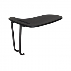 STUDY Εξάρτημα Θρανίο Μέταλλο Βαφή Μαύρο, ΡΡ Μαύρο  43x30x1cm