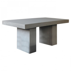 CONCRETE Τραπέζι Cement Grey  160x90x75cm