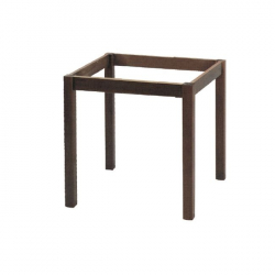 ΚΑΦΕΝΕΙΟΥ Βάση Τραπεζιού Οξιά Λυόμενη για Επιφάνεια 80x80cm, Βαφή Εμποτισμού Καρυδί  69x69x73cm