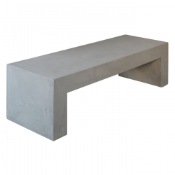 CONCRETE Πάγκος Cement Grey  150x40x40cm