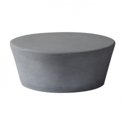 CONCRETE Τραπεζάκι Σαλονιού Cement Grey  Φ75cm H.30cm