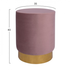 HM8408.02 LEVY ΣΚΑΜΠΟ ΣΑΠΙΟ ΜΗΛΟ ΒΕΛΟΥΔΟ ΜΕ ΧΡΥΣΗ ΒΑΣΗ Φ35x43Υ