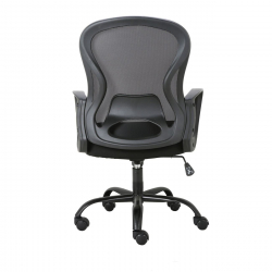 BF2011 Πολυθρόνα Γραφείου, Βάση Μέταλλο Βαφή Μαύρο, Mesh Μαύρο, PP Μαύρο  58x62x96/106cm