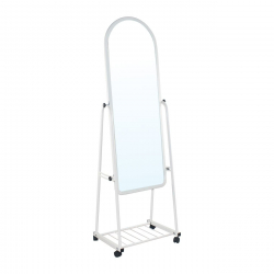 ROLLAND Big Καθρέπτης Δαπέδου Μέταλλο Βαφή Άσπρο  50x40x160cm