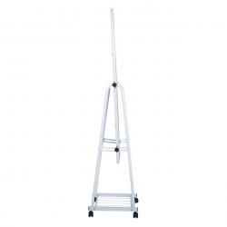 ROLLAND Small Καθρέπτης Δαπέδου, Μέταλλο Βαφή Άσπρο  37x37x160cm