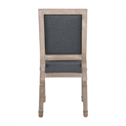 JAMESON Square Καρέκλα Τραπεζαρίας - Σαλονιού, Decape Ύφασμα Γκρι  45x53x95cm