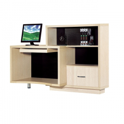 Reception PROGRESS Elm/Black  160x60x110cm