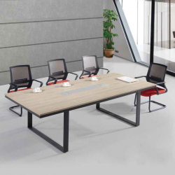 PROGRESS Τραπέζι Γραφείου Συνεδριακό, Απόχρωση Elm - Sky Grey  240x110x75cm