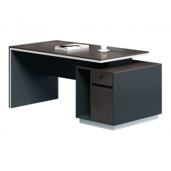 ADVANCE Γραφείο Σκούρο Καρυδί - Sky Grey  160x80x75cm