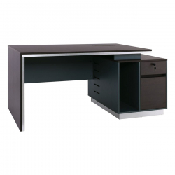 ADVANCE Γραφείο Σκούρο Καρυδί - Sky Grey  180x80x75cm