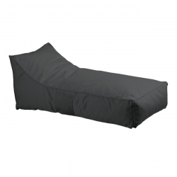 TACO Πουφ Ξαπλώστρα Ανάκλιντρο, 100% Αδιάβροχο Ύφασμα Ανθρακί  70x140x60cm