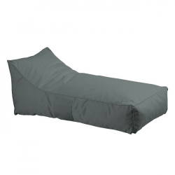 TACO Πουφ Ξαπλώστρα Ανάκλιντρο, 100% Αδιάβροχο Ύφασμα Ανθρακί  70x140x60cm
