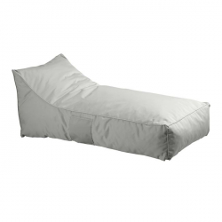 TACO Πουφ Ξαπλώστρα Ανάκλιντρο, 100% Αδιάβροχο Ύφασμα Γκρι  70x140x60cm