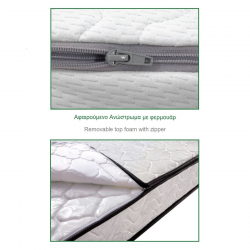 ΣΤΡΩΜΑ Ανώστρωμα Αφαιρούμενο Pocket Spring Διπλής Όψης (2)  90x200x21cm
