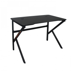 GAMING Γραφείο 100x60cm Μέταλλο Βαφή Μαύρο  100x60x75cm