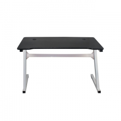 GAMING Γραφείο 120x60cm τ.Carbon Μέταλλο Βαφή Άσπρο  120x60x75cm