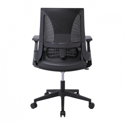 BF8760 Πολυθρόνα Γραφείου, Mesh Μαύρο, Ύφασμα Μαύρο  66x64x96/106cm