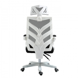 BF2985 Πολυθρόνα Γραφείου Διευθυντή, Άσπρο - Mesh Μαύρο  60x66x111/121cm