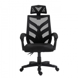 BF2980 Πολυθρόνα Γραφείου Διευθυντή, Mesh Μαύρο  60x66x111/121cm