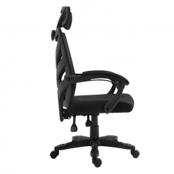 BF2980 Πολυθρόνα Γραφείου Διευθυντή, Mesh Μαύρο  60x66x111/121cm