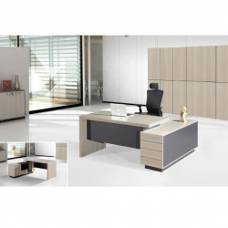 PROGRESS Γραφείο Αναστρέψιμη Γωνία, Ντουλάπι,Συρτάρι, Ράφι, Θέση Η/Υ,Απόχρωση Elm-Sky Grey  160x70 - 140x40 H.76/60cm