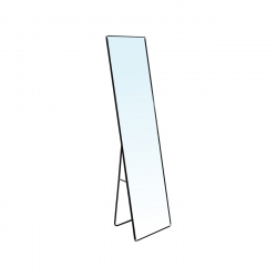 DAYTON Καθρέπτης Δαπέδου - Τοίχου Αλουμίνιο, Απόχρωση Μαύρο  40x33x160cm