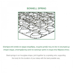 ΣΤΡΩΜΑ Bonnell Bonnell Spring Διπλής Όψης Roll Pack (1)  120x200x19cm