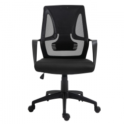 BF2960 Πολυθρόνα Γραφείου Mesh Μαύρο  60x62x99/109cm