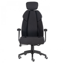 BF8300 Πολυθρόνα Γραφείου Διευθυντή, Microfiber Μαύρο PU Μαύρο  64x72x122/130cm