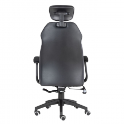 BF8300 Πολυθρόνα Γραφείου Διευθυντή, Microfiber Μαύρο PU Μαύρο  64x72x122/130cm