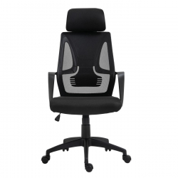 BF2950W Πολυθρόνα Γραφείου Διευθυντή, Mesh Μαύρο  60x67x119/129cm