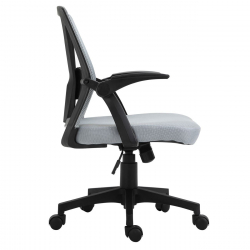 BF2130 Πολυθρόνα Γραφείου Ανακλινόμενα Μπράτσα - Mesh Γκρι  61x57x91/101cm