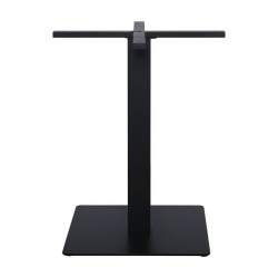 PRATO Βάση Τραπεζιού Μέταλλο Βαφή Μαύρο, Cross 60x60cm  (16,90kg)  50x50cm H.72cm / Cross 60x60cm