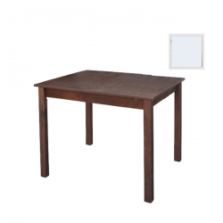 Ταβέρνας Τραπέζι Λυόμενο Οξιά - Κόντρα Πλακέ, Βαφή Εμποτισμού Λάκα Άσπρο  70x110x75cm