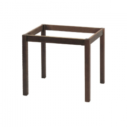 ΚΑΦΕΝΕΙΟΥ Βάση Τραπεζιού Οξιά Λυόμενο για Επιφάνεια 60x60cm, Βαφή Εμποτισμού Καρυδί  49x49x73cm