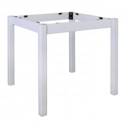 ΚΑΦΕΝΕΙΟΥ Βάση Τραπεζιού Οξιά Λυόμενη για Επιφάνεια 80x80cm, Βαφή Εμποτισμού Λάκα Άσπρο  69x69x73cm