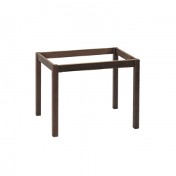 ΚΑΦΕΝΕΙΟΥ Βάση Τραπεζιού Οξιά Λυόμενη για Επιφάνεια 70x110cm Βαφή Εμποτισμού Καρυδί  59x99x73cm