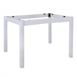 ΚΑΦΕΝΕΙΟΥ Βάση Τραπεζιού Οξιά Λυόμενη για Επιφάνεια 70x110cm Βαφή Εμποτισμού Λάκα Άσπρο  59x99x73cm